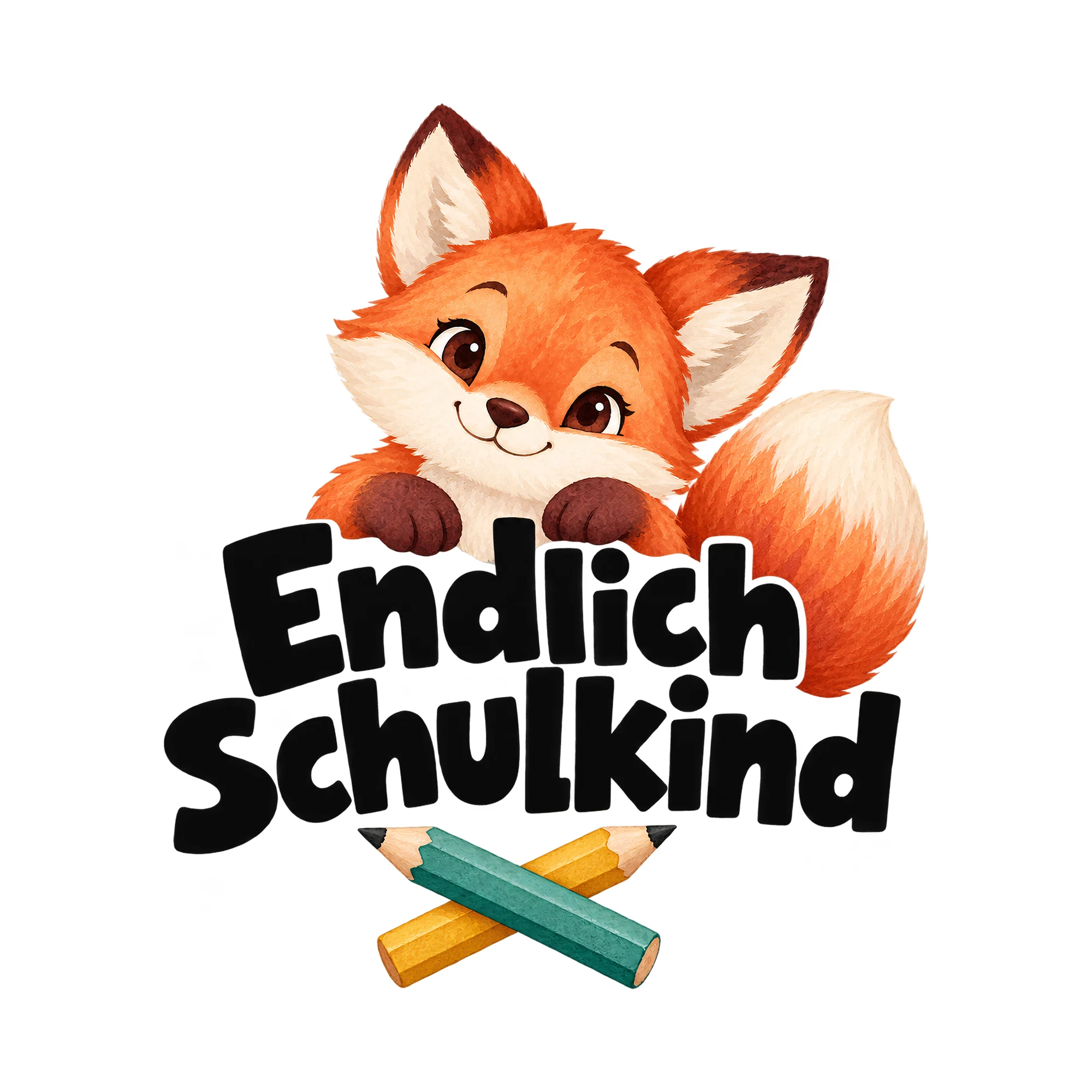Bügelbild Endlich Schulkind, Abi Shirt Spruch als Grafik auf weißem Hintergrund (BB014886)
