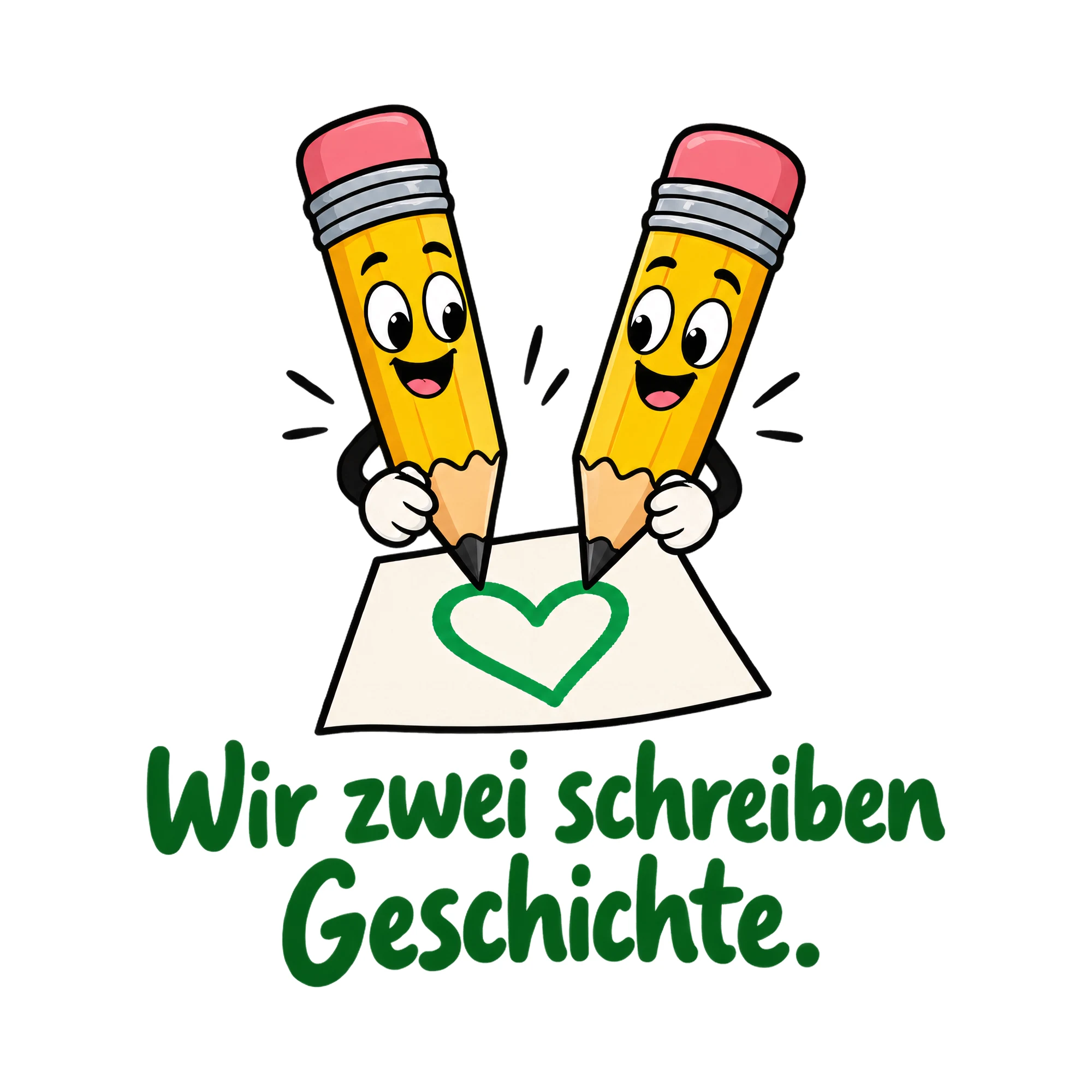 Bügelbild Schreib mal wieder! als Grafik auf weißem Hintergrund (BB014144)
