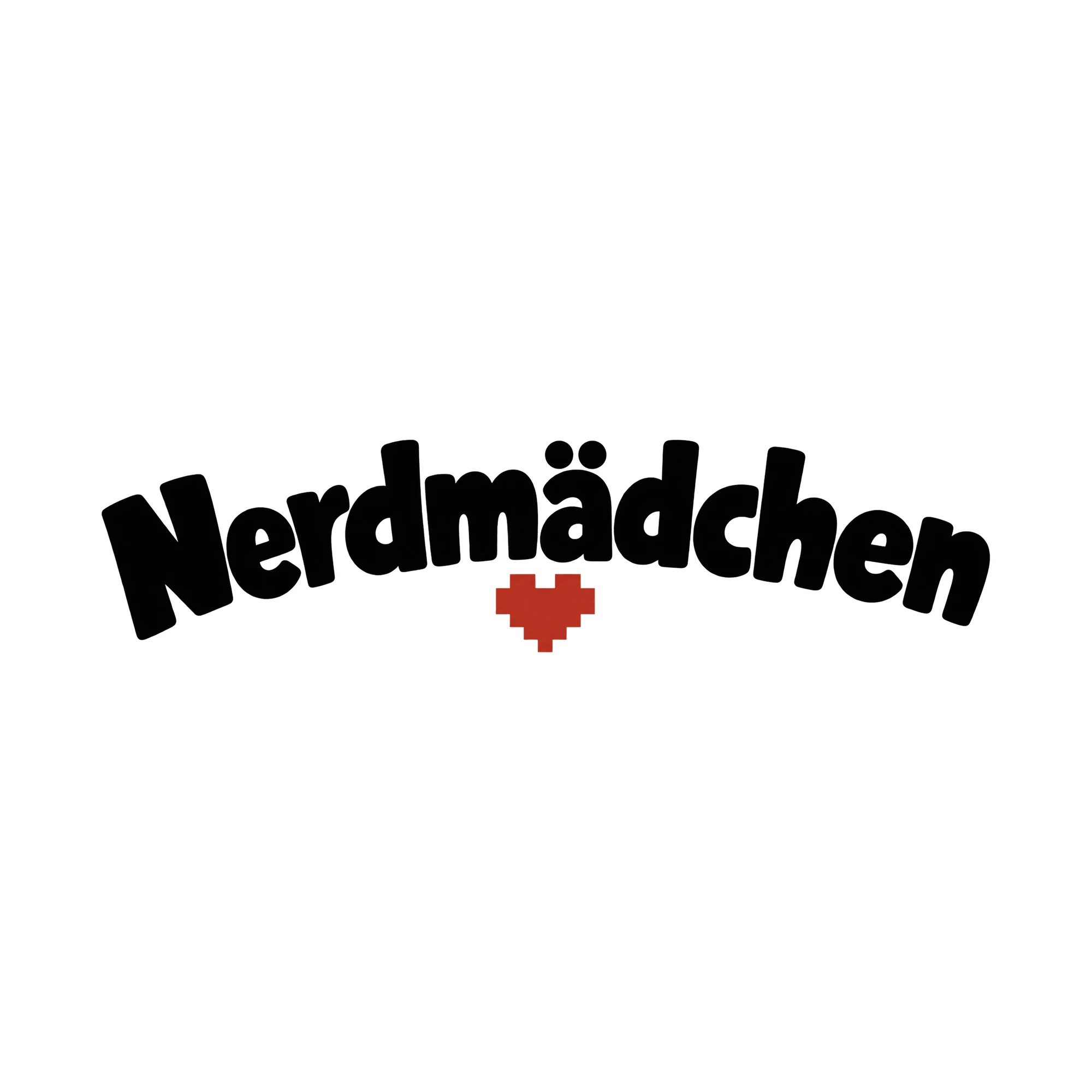 Bügelbild Nerdmädchen, Hobby Shirt Spruch als Grafik auf weißem Hintergrund (BB015282)