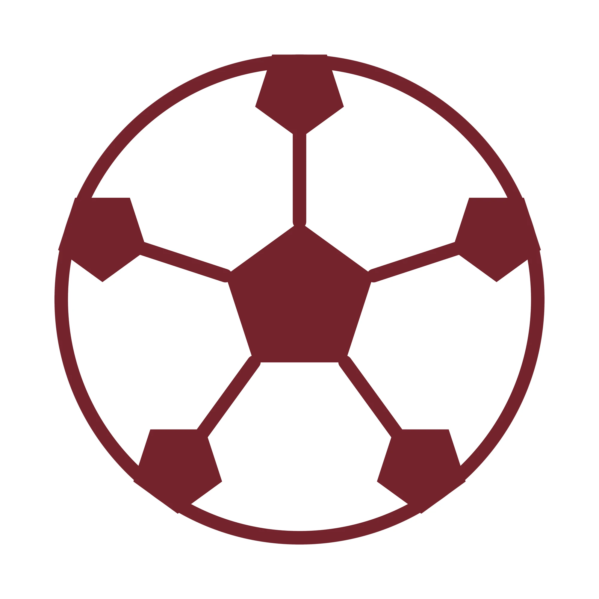 Bügelbild Fußball klein als Grafik auf weißem Hintergrund (BB010354)