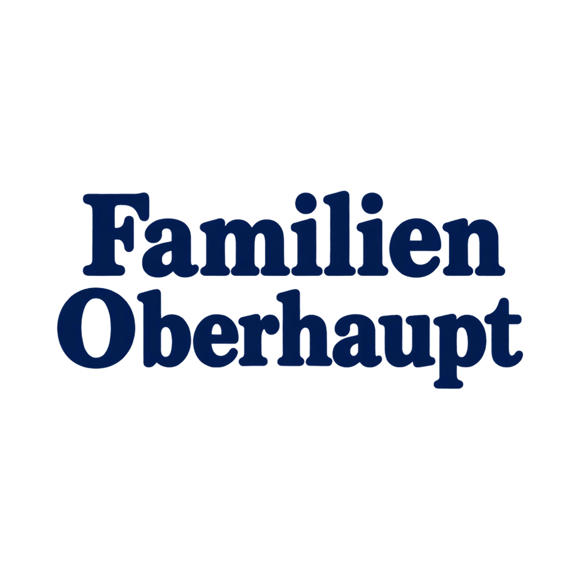 Bügelbild Familien Oberhaupt, Familienshirt Spruch als Grafik auf weißem Hintergrund (BB017353)