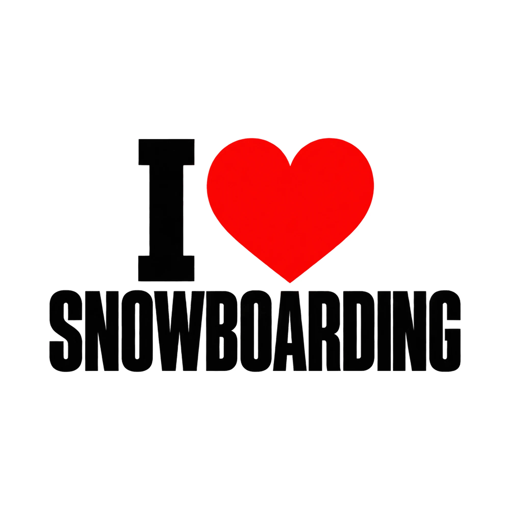 Bügelbild I Snowboarding, Lustiger Shirt Spruch als Grafik auf weißem Hintergrund (BB018317)