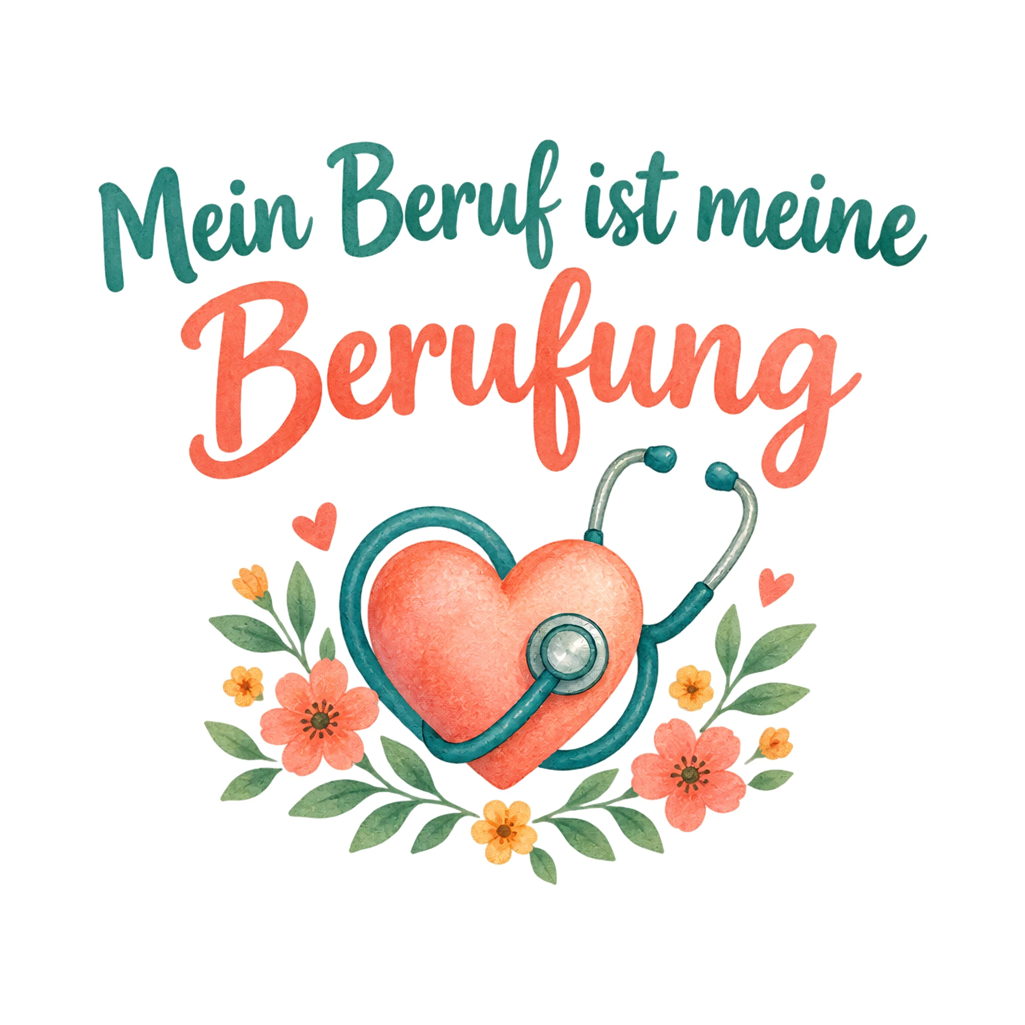 Bügelbild Mein Beruf ist meine Berufung, Beruf Shirt Spruch als Grafik auf weißem Hintergrund (BB020217)