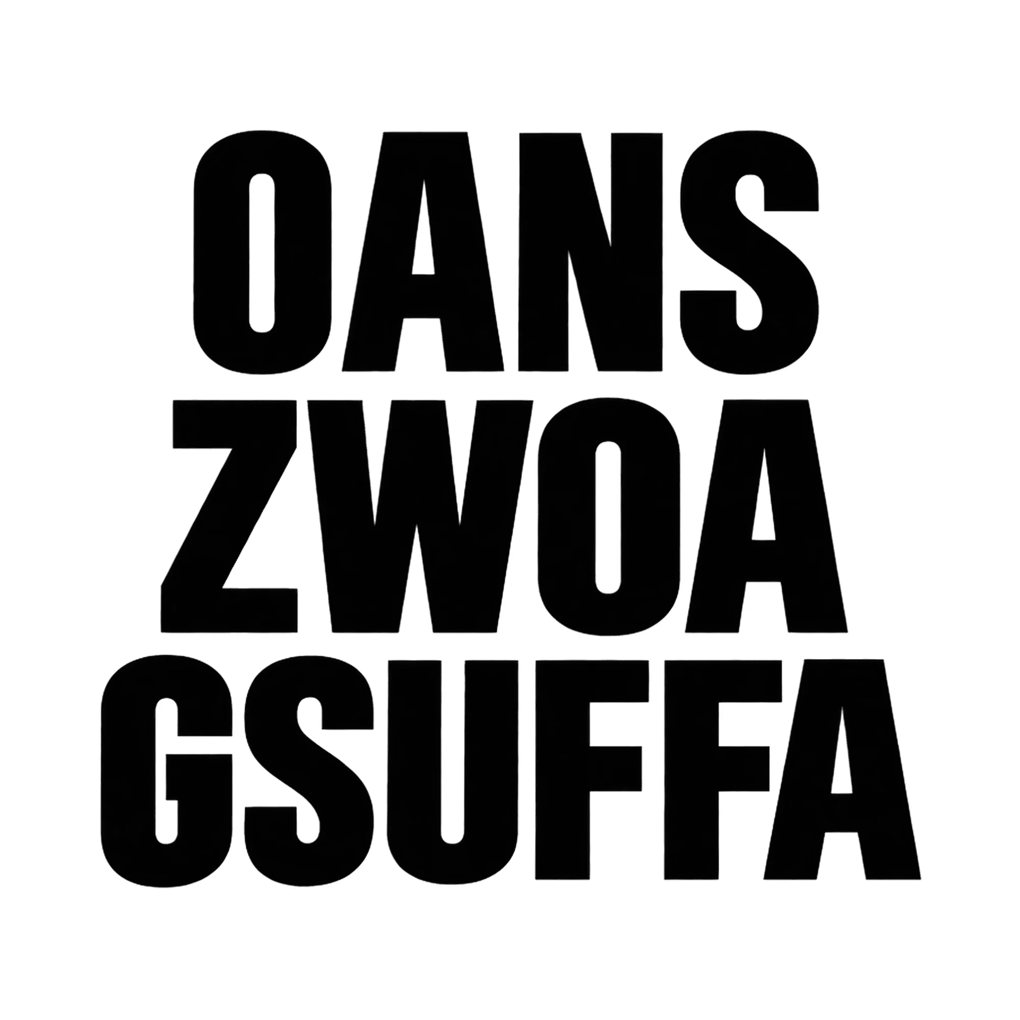 Bügelbild Oans Zwoa Gsuffa, Babybody bügeln Motiv als Grafik auf weißem Hintergrund (BB014939)