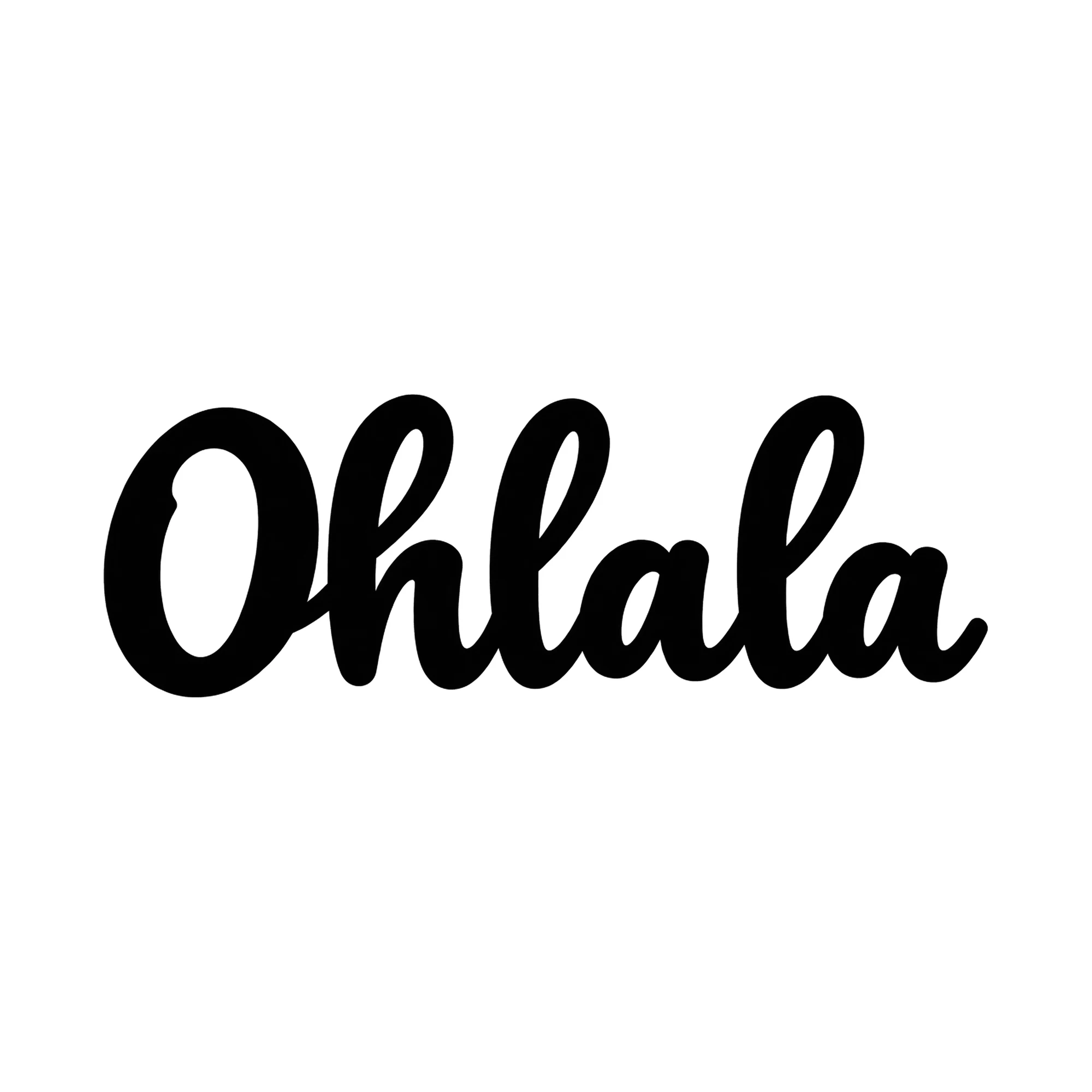 Bügelbild Ohlala als Grafik auf weißem Hintergrund (BB021191)