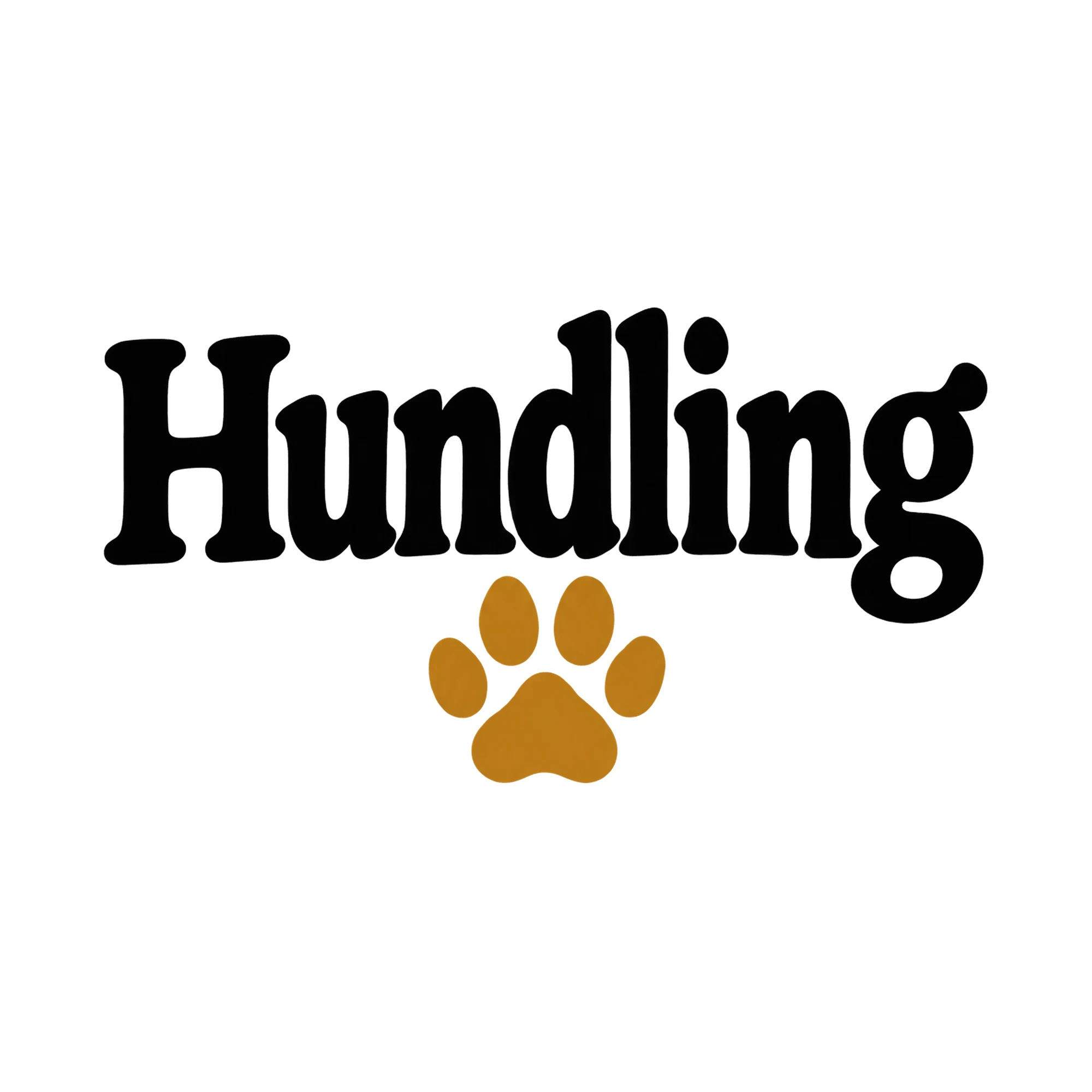 Bügelbild Hundling, Tiere Shirt Spruch als Grafik auf weißem Hintergrund (BB016187)