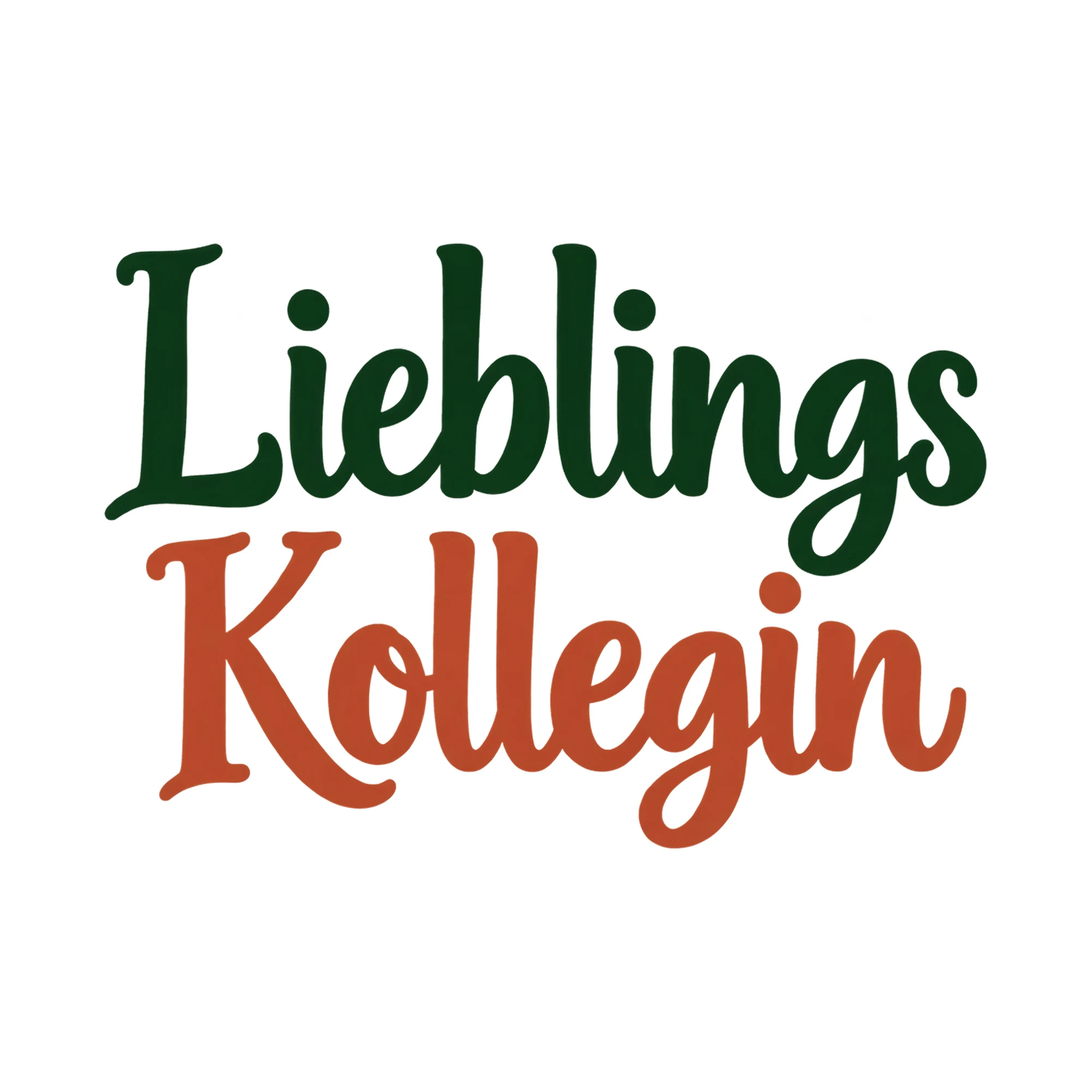 Bügelbild Lieblings Kollegin, Beruf Shirt Spruch als Grafik auf weißem Hintergrund (BB014935)
