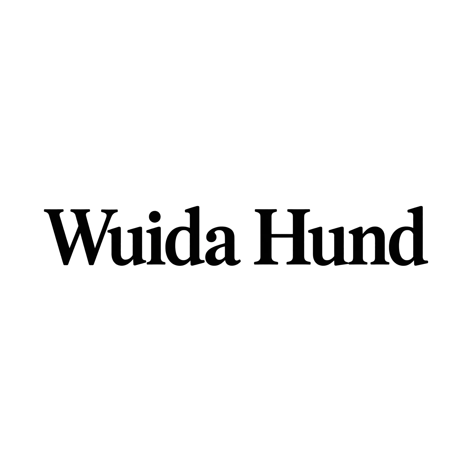 Bügelbild Wuida Hund, Tiere Shirt Spruch als Grafik auf weißem Hintergrund (BB016127)