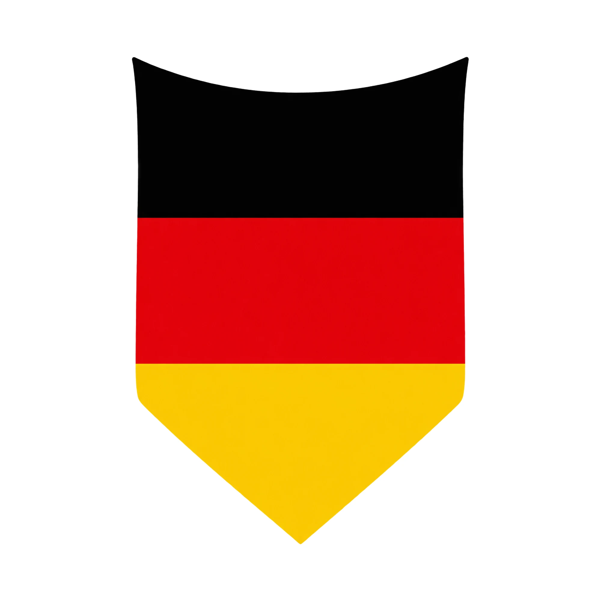 Bügelbild Deutschland Fahne Wimpel, Lustiger Shirt Motiv als Grafik auf weißem Hintergrund (BB015391)