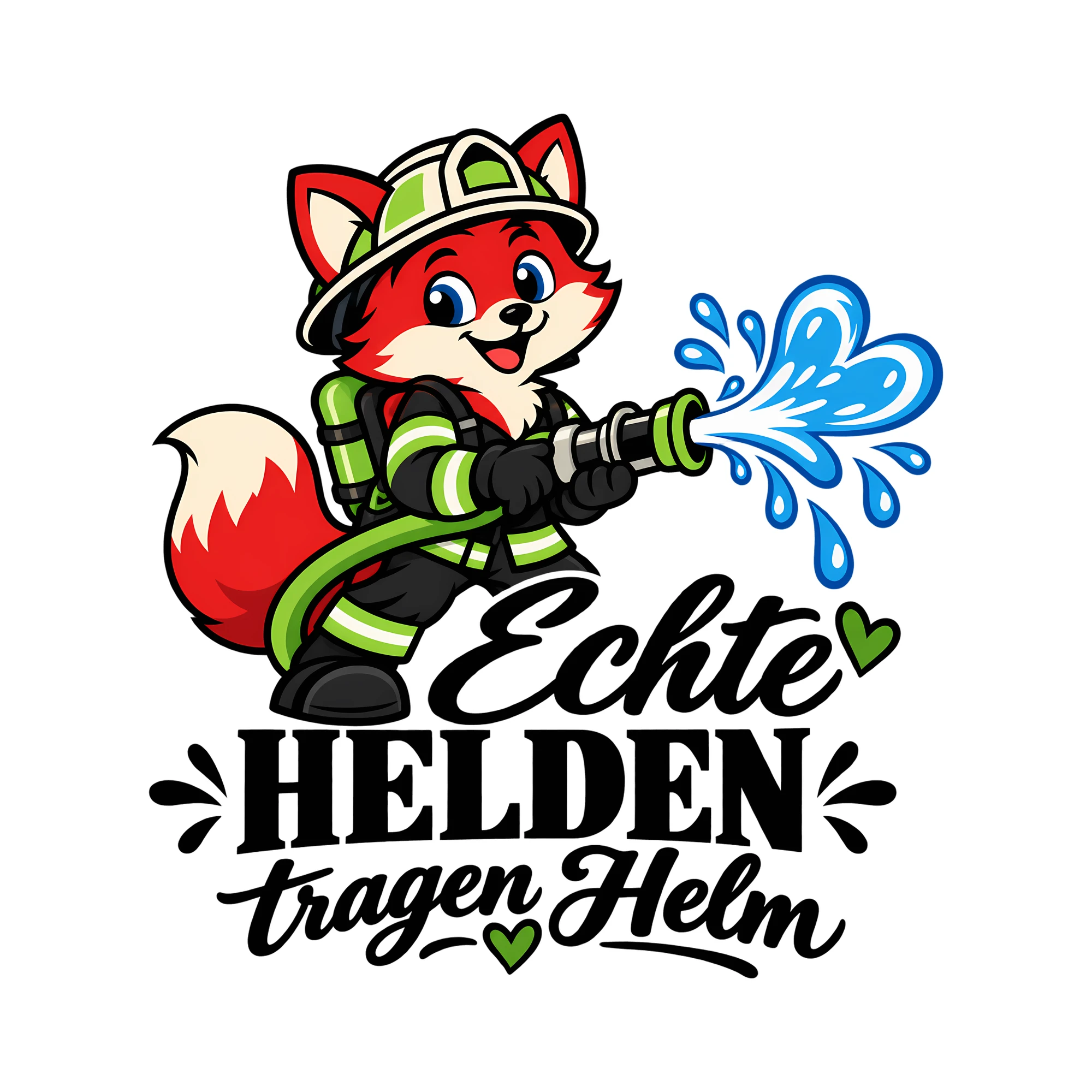 Bügelbild Echte Helden tragen Helm als Grafik auf weißem Hintergrund (BB011582)