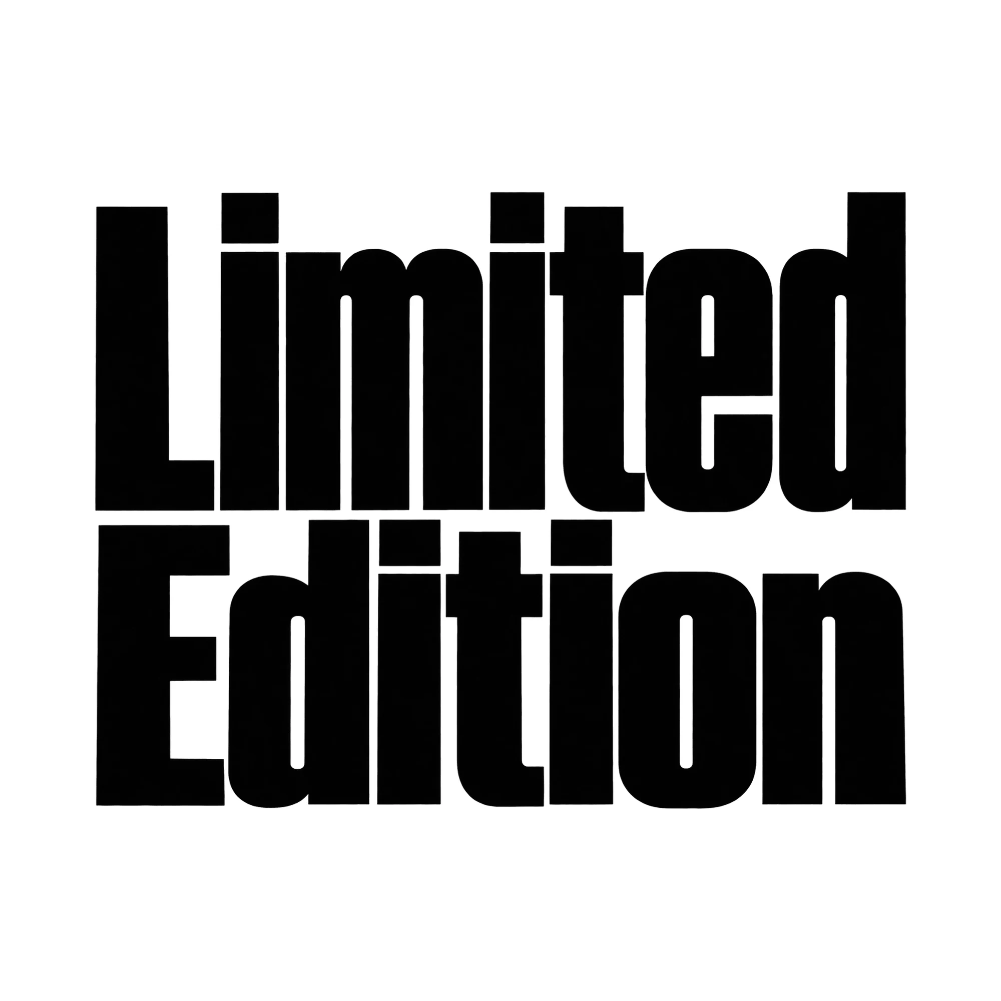 Bügelbild Limited Edition, Lustiger Shirt Spruch als Grafik auf weißem Hintergrund (BB016032)