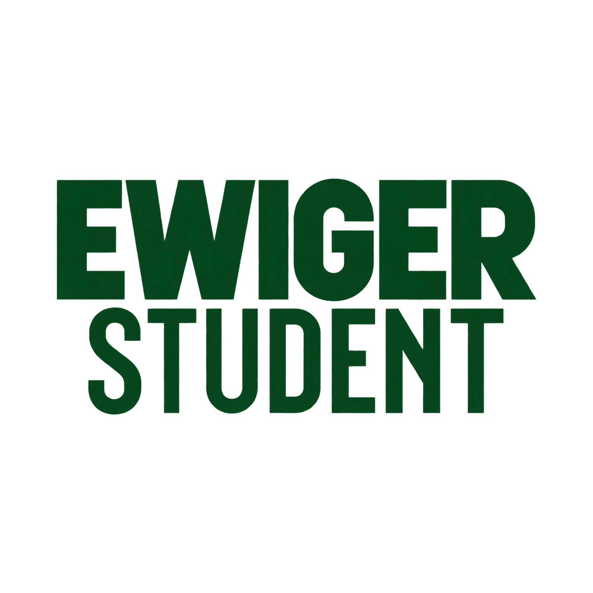 Bügelbild Ewiger Student, Lustiger Shirt Spruch als Grafik auf weißem Hintergrund (BB017899)