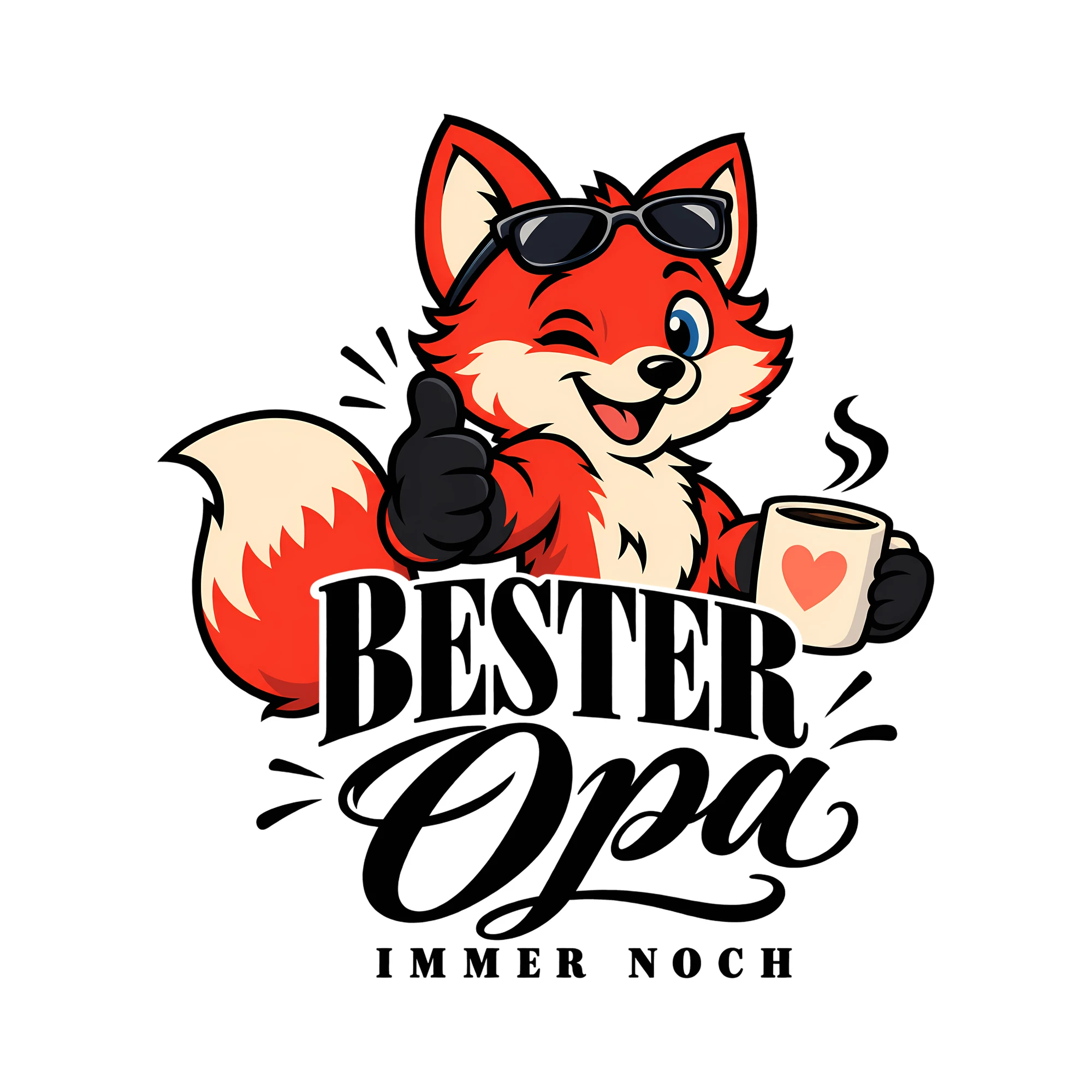 Bügelbild Bester Opi immer noch als Grafik auf weißem Hintergrund (BB012478)