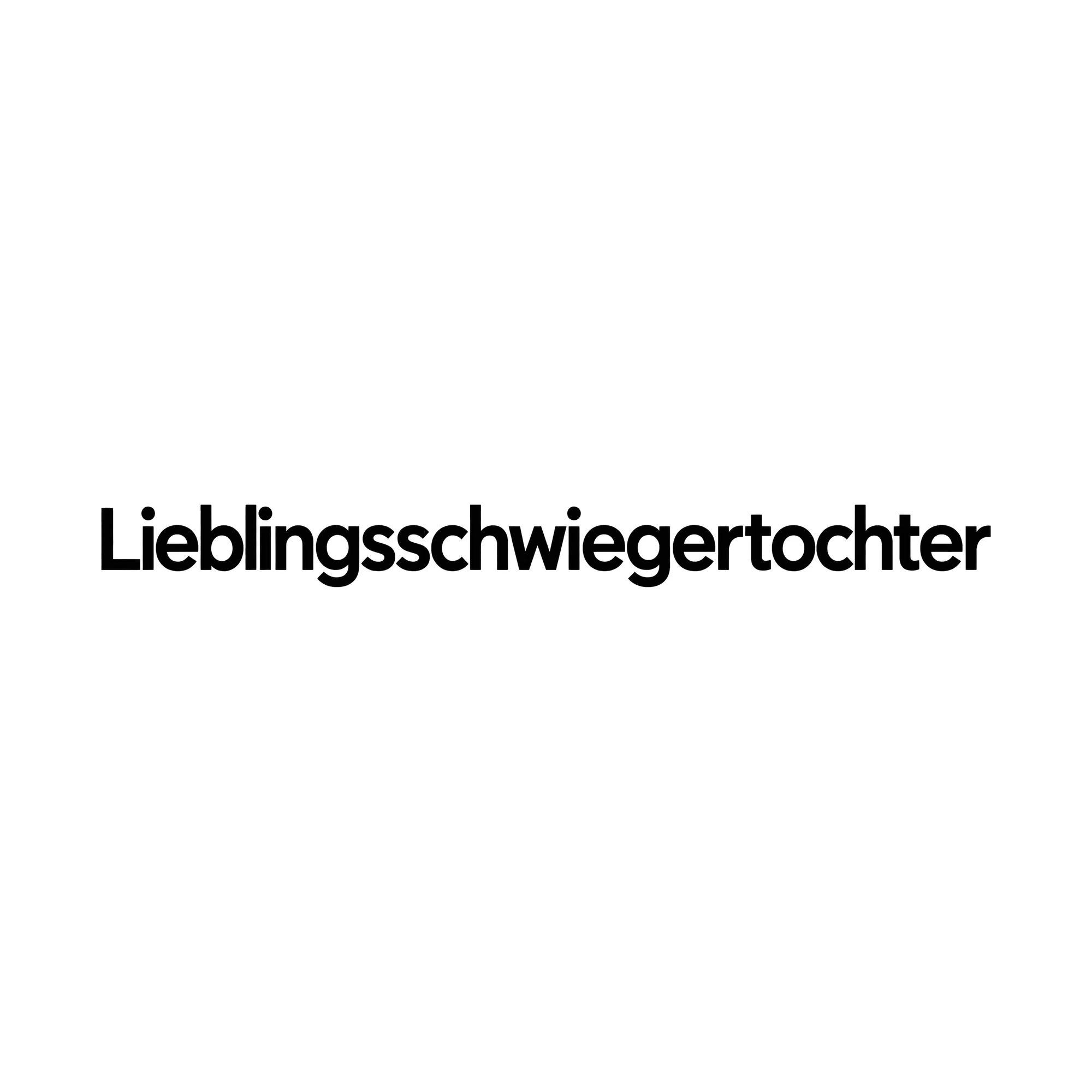 Bügelbild Lieblingsschwiegertochter, Familienshirt Spruch als Grafik auf weißem Hintergrund (BB015448)