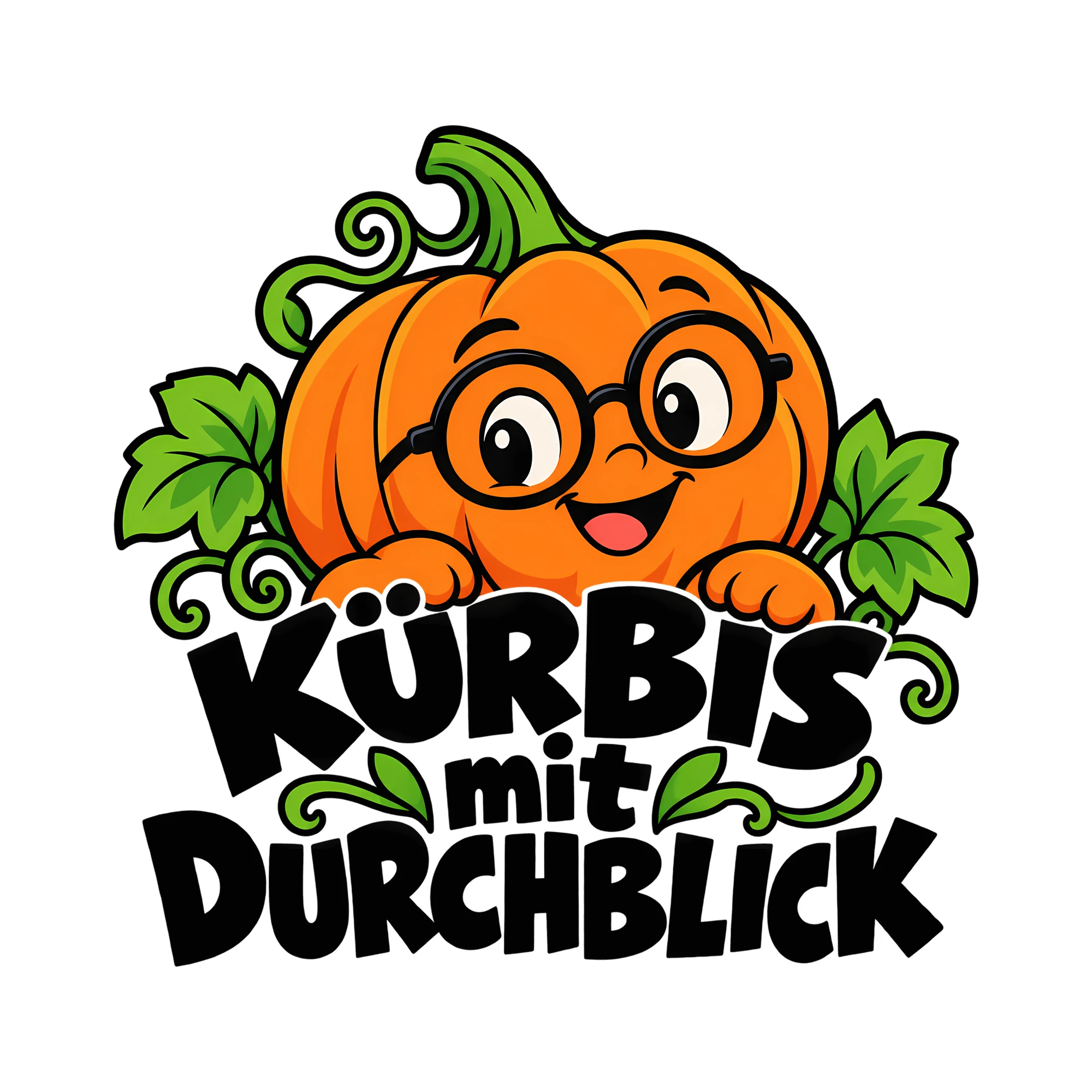 Bügelbild KÜRBIS mit DURCHBLICK als Grafik auf weißem Hintergrund (BB012637)