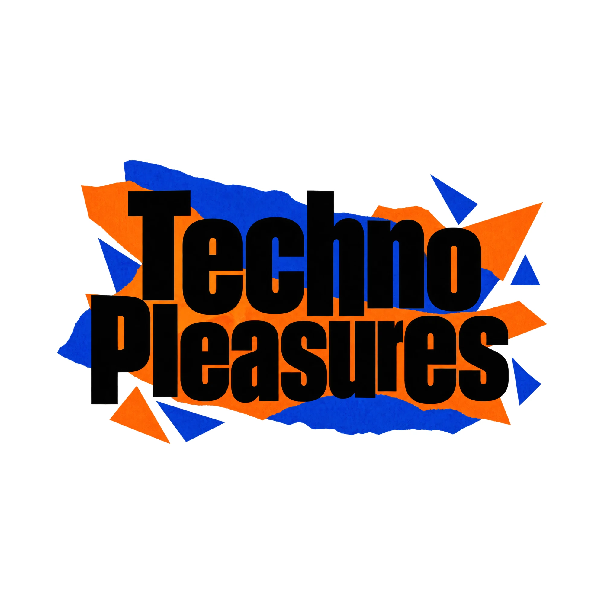 Bügelbild Techno Pleasures, Hobby Shirt Spruch als Grafik auf weißem Hintergrund (BB015298)