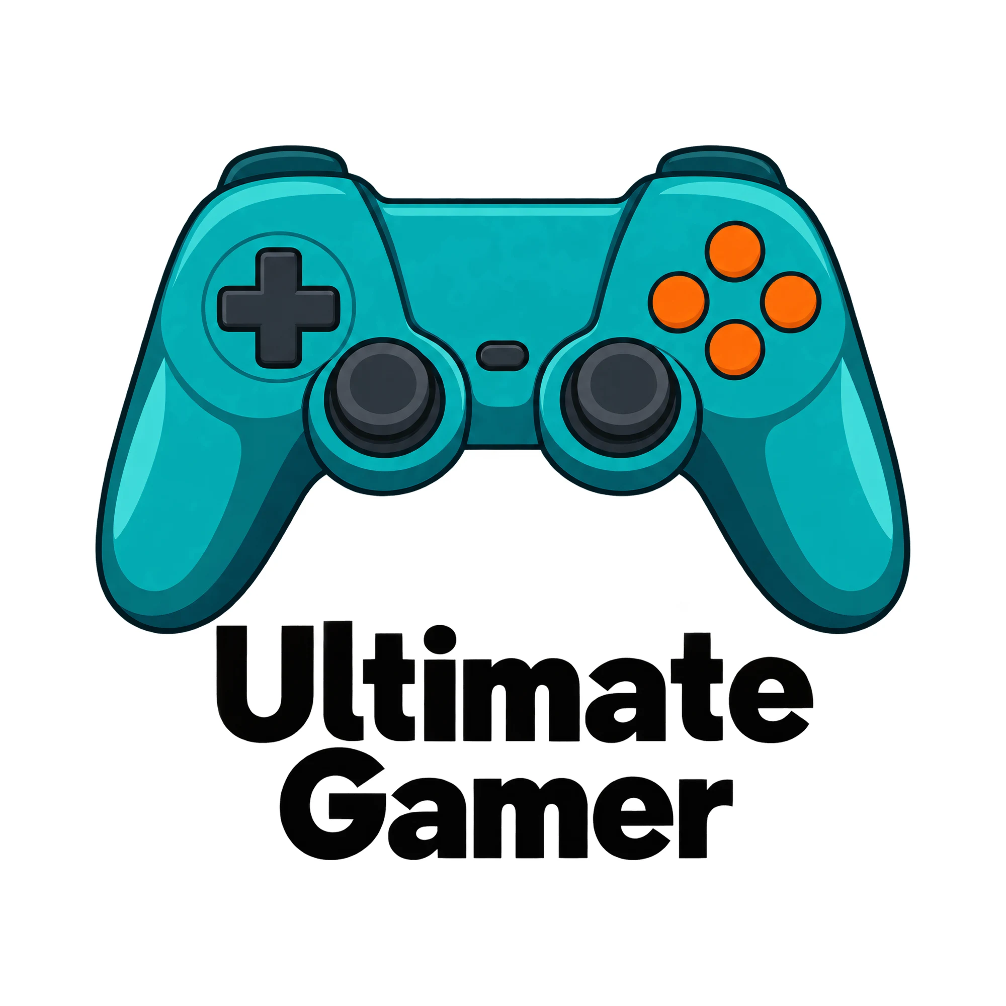 Bügelbild Ultimate Gamer, Hobby Shirt Spruch als Grafik auf weißem Hintergrund (BB015303)