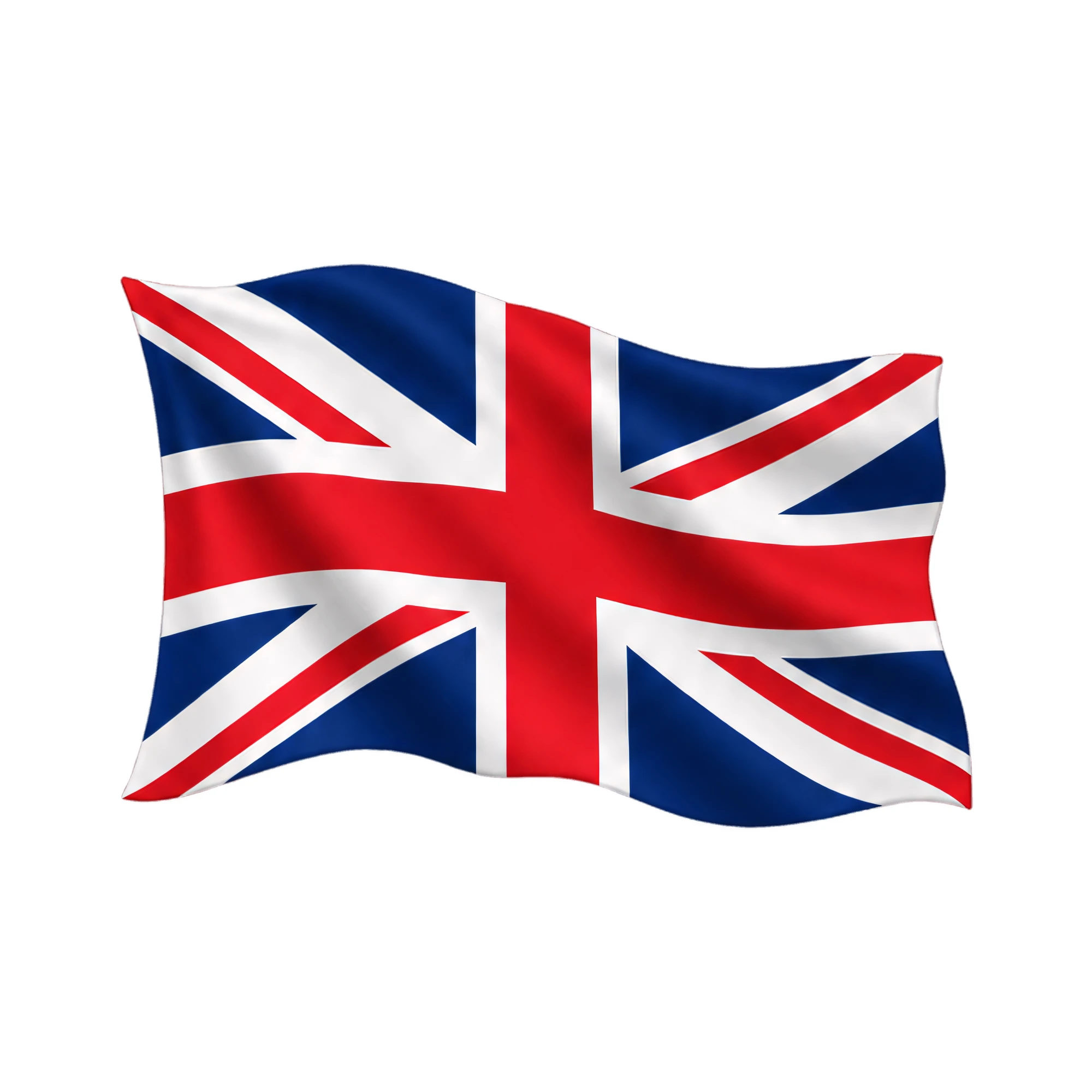 Bügelbild Britische Fahne | Lustiger Shirt Motiv als Grafik auf weißem Hintergrund (BB016082)