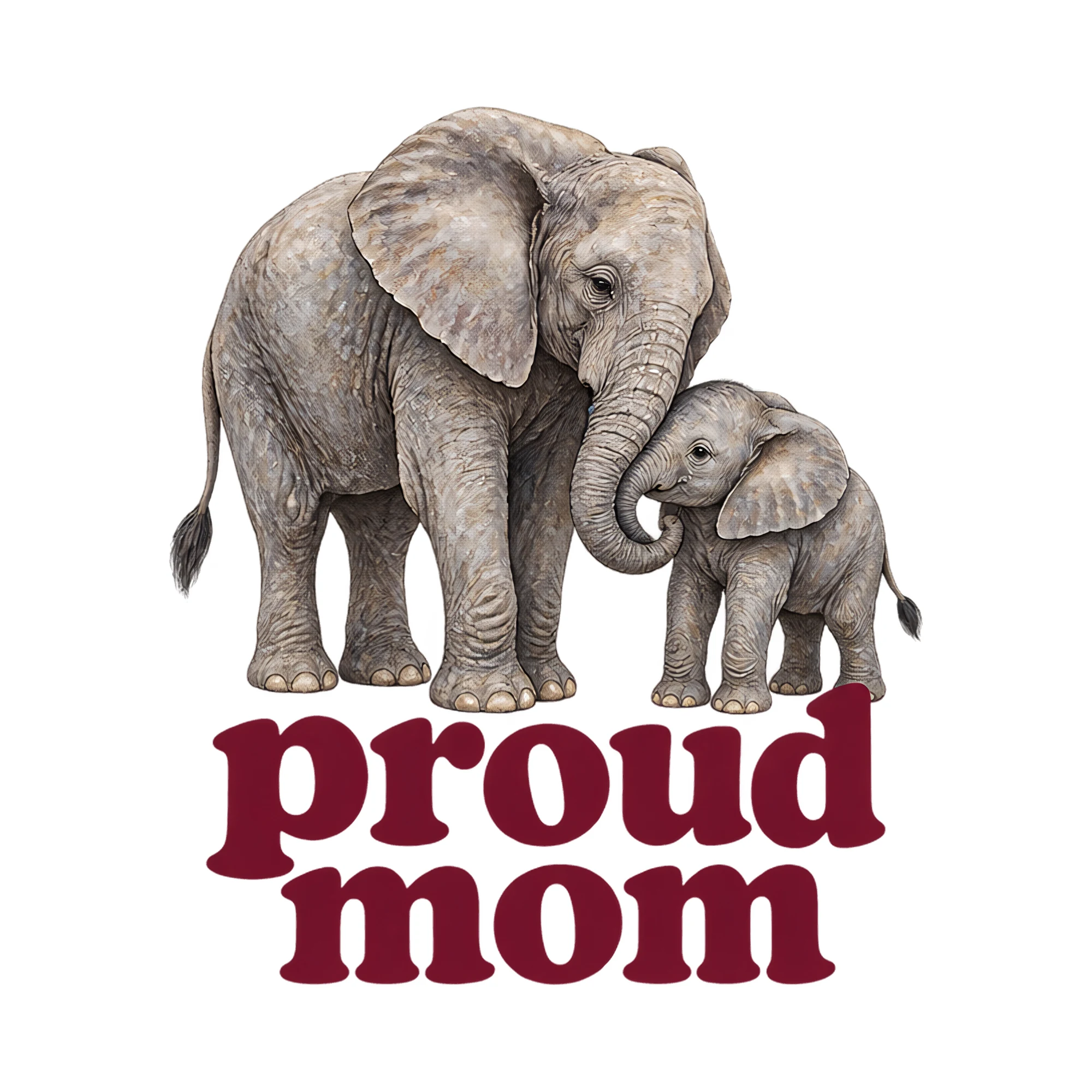 Bügelbild proud mom, Mama Papa Shirt Spruch als Grafik auf weißem Hintergrund (BB018248)