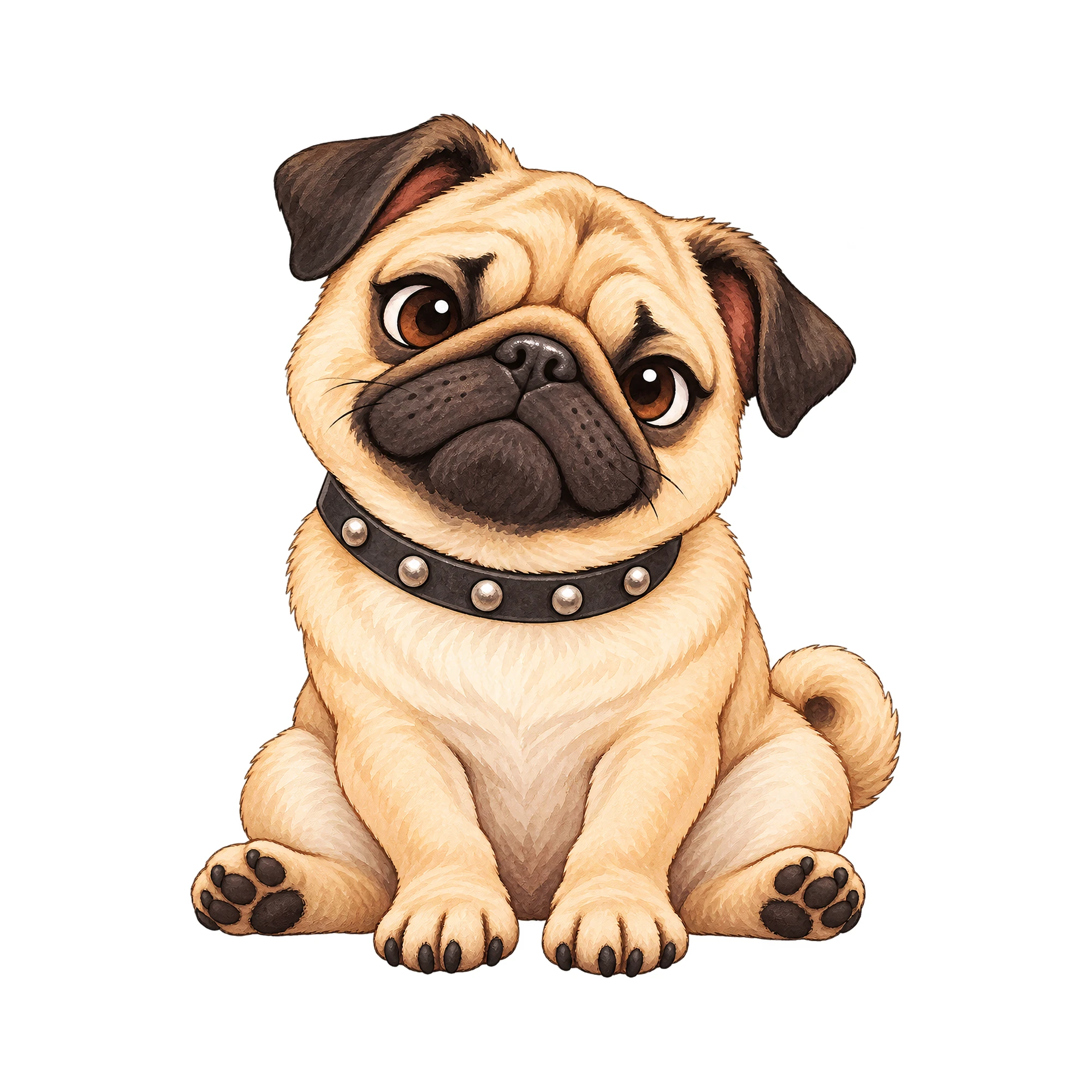 Bügelbild Metal Hund | Tiere Shirt Motiv als Grafik auf weißem Hintergrund (BB016195)
