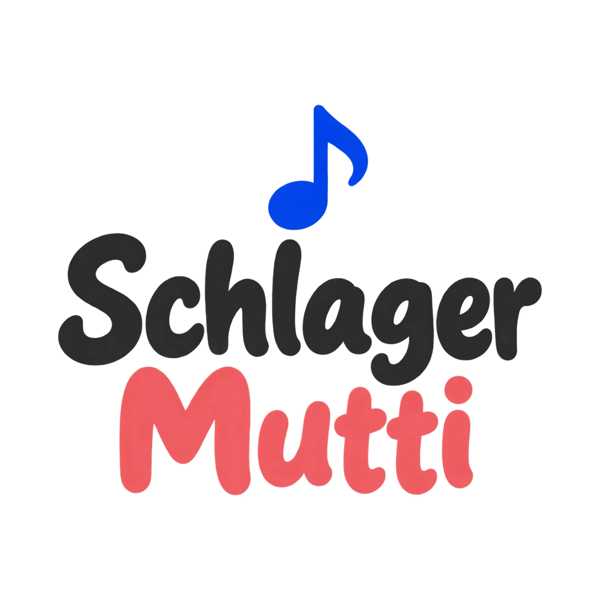 Bügelbild Schlager Mutti als Grafik auf weißem Hintergrund (BB021396)