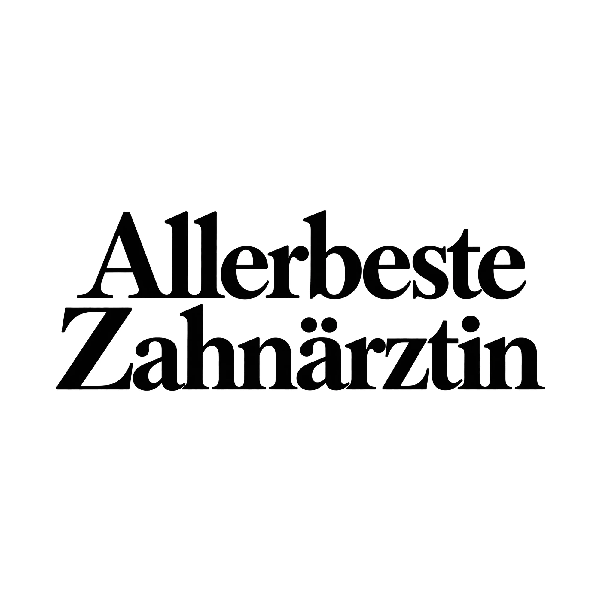 Bügelbild Allerbeste Zahnärztin, Lustiger Shirt Spruch als Grafik auf weißem Hintergrund (BB015690)