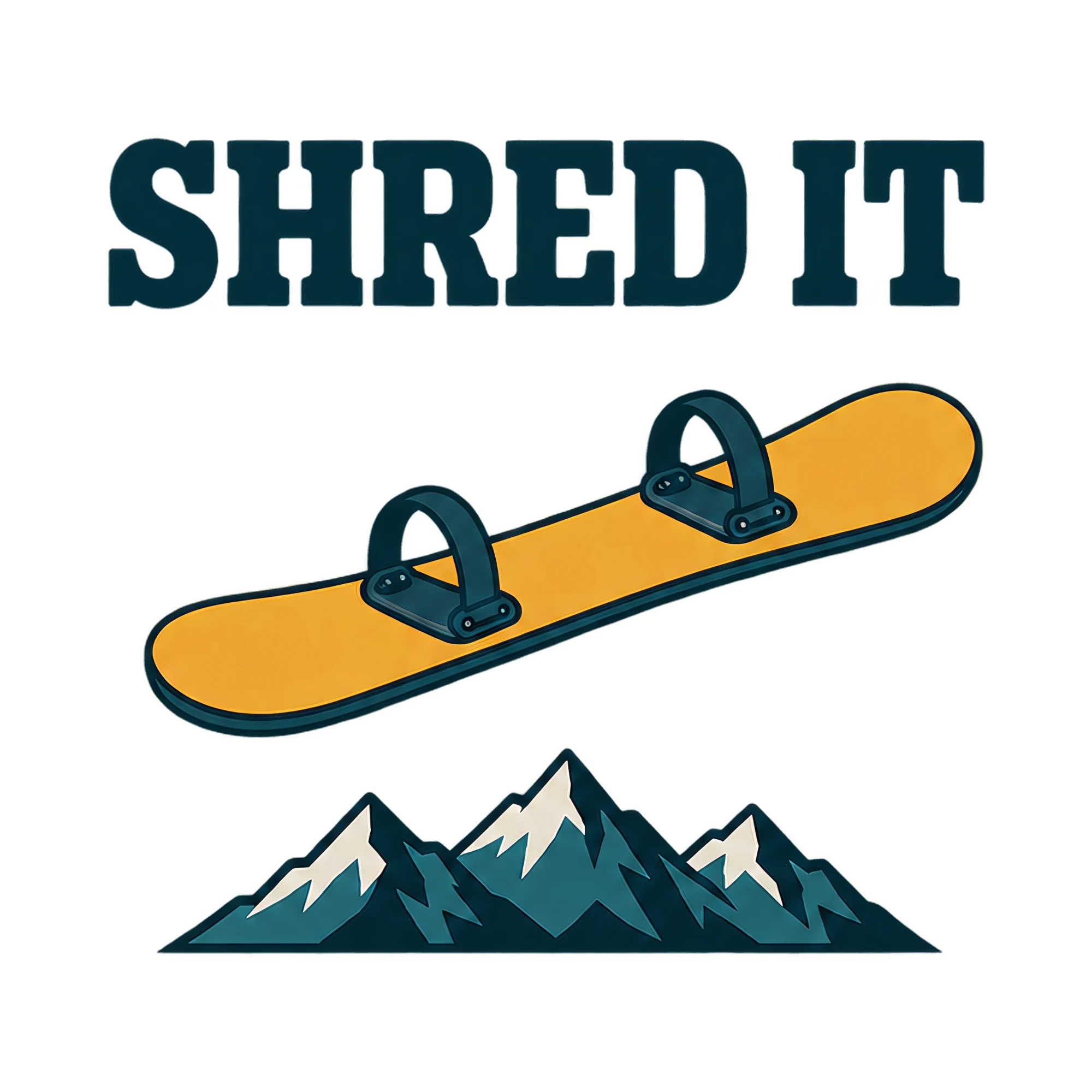 Bügelbild SHRED IT als Grafik auf weißem Hintergrund (BB021407)