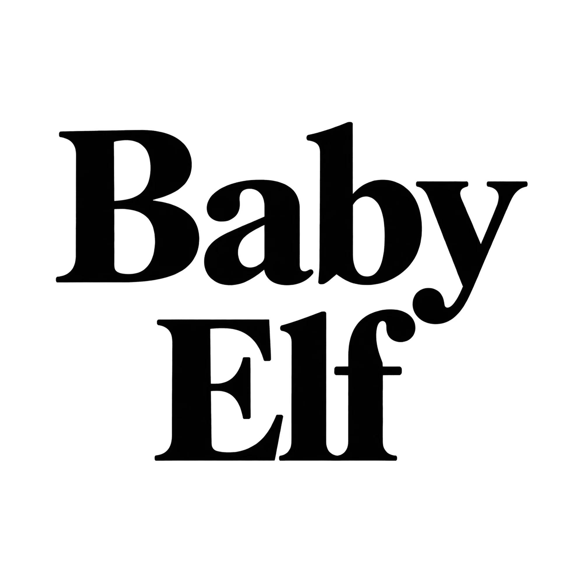 Bügelbild Baby Elf, Babybody bügeln Motiv als Grafik auf weißem Hintergrund (BB014938)