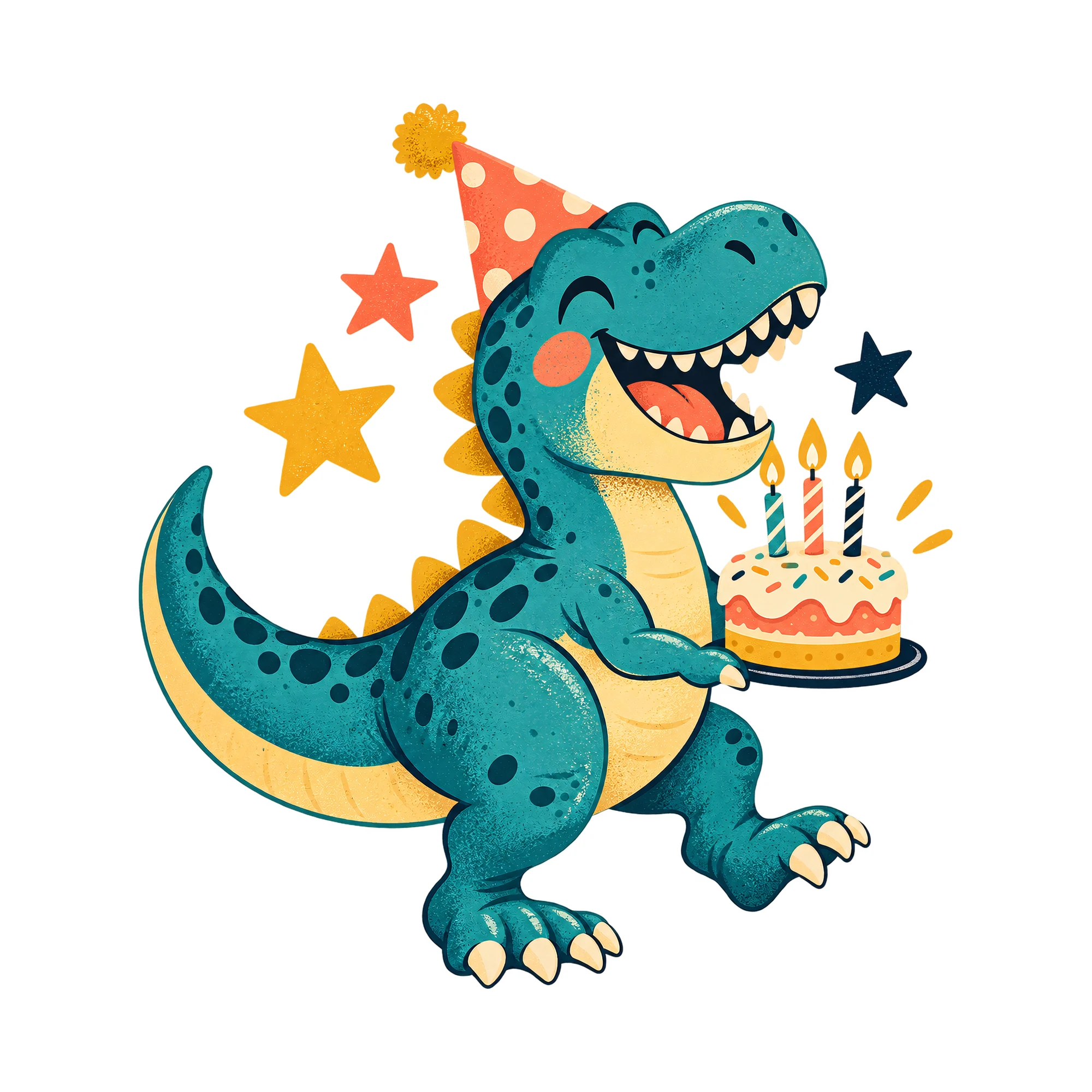 Bügelbild „Dino im Retro-Stil“, Kinder Shirt Motiv als Grafik auf weißem Hintergrund (BB019004)