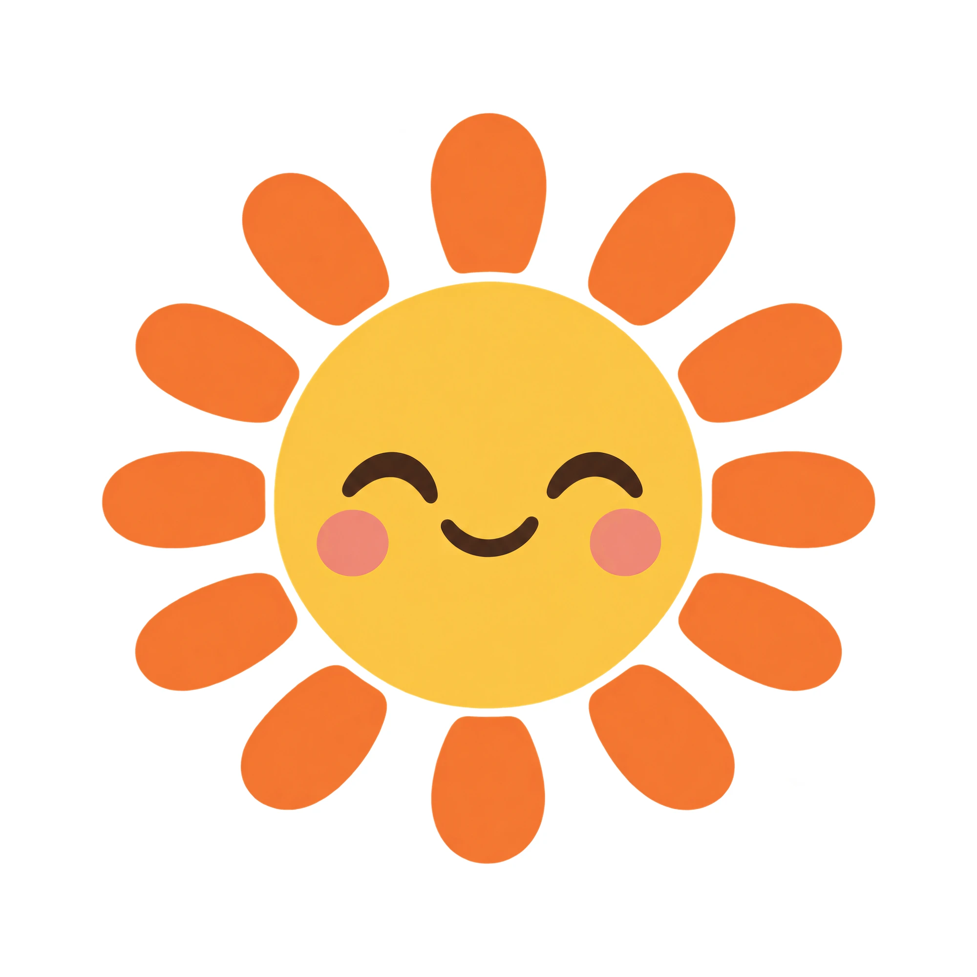 Bügelbild Fröhliche Sonne, Lustiger Shirt Motiv als Grafik auf weißem Hintergrund (BB015988)