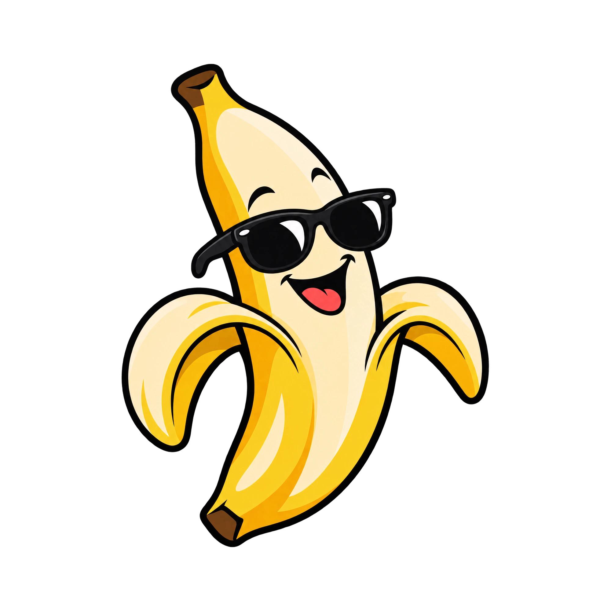 Bügelbild Banana | Lustiger Shirt Motiv als Grafik auf weißem Hintergrund (BB016033)